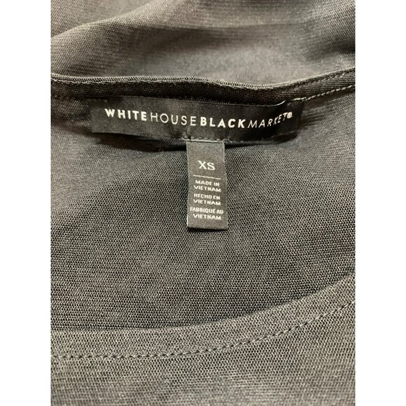 VTG Y2K Goth Grunge White House Black Market Sheer Mesh Black Sleeveless Top XS - Picture 4 of 5